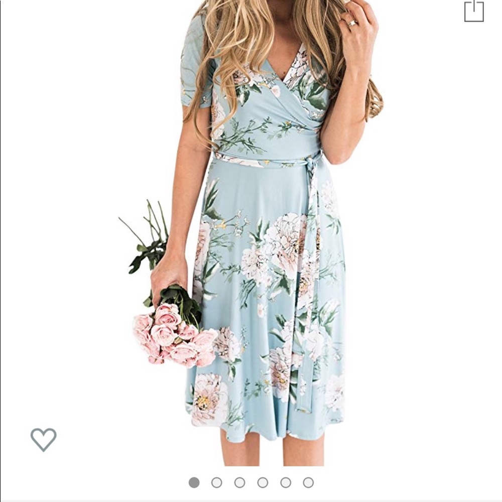 Large floral wrap dress never worn